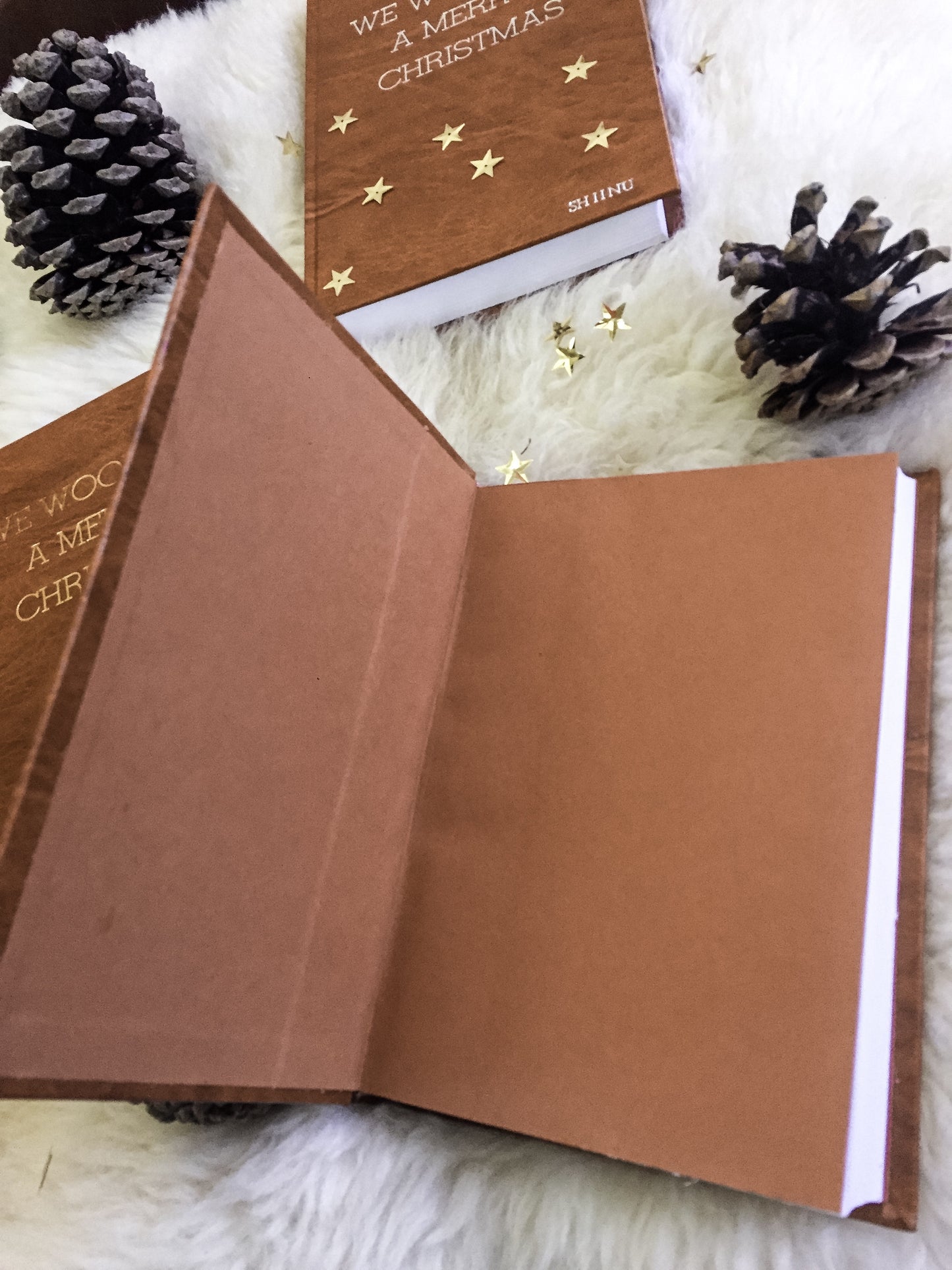 Handgemaakte notebook 'we woof you a merry christmas'